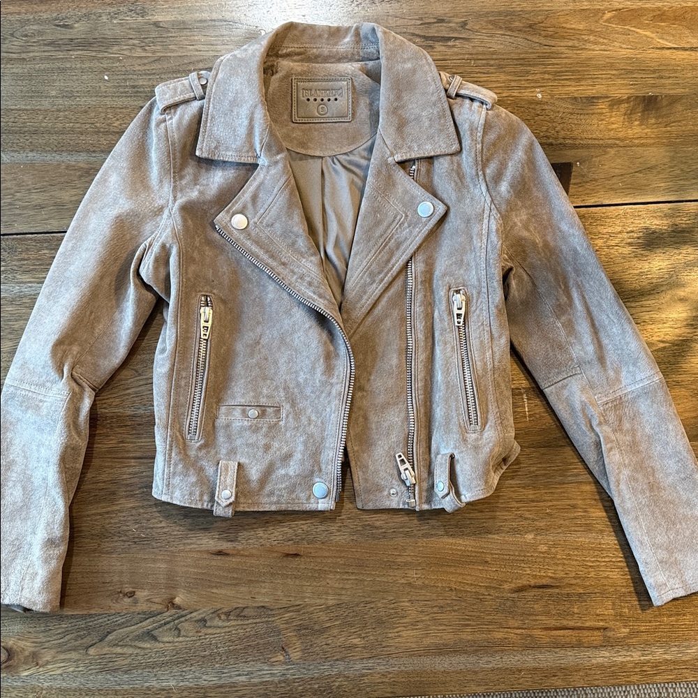 Blank NYC Brown Suede Leather Jacket